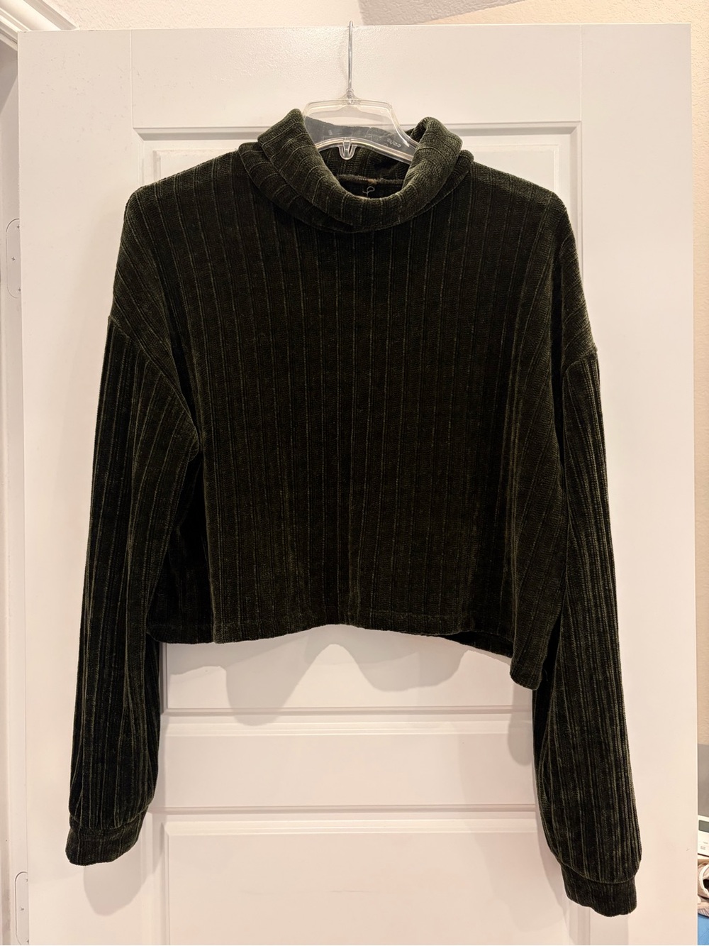 Cropped Velvet Turtleneck Sweater - Altar’d State